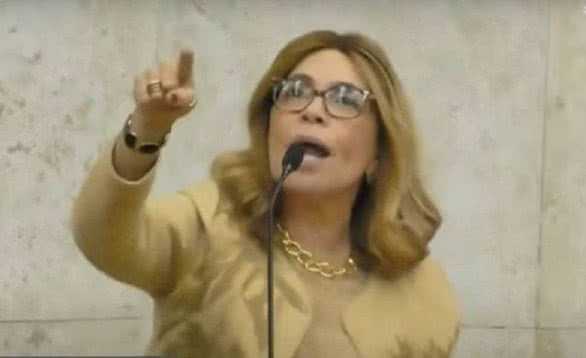 Durante sessão, vereadora Cris Monteiro fez declaração controversa sobre manifestantes e mulheres brancas. - Divulgação