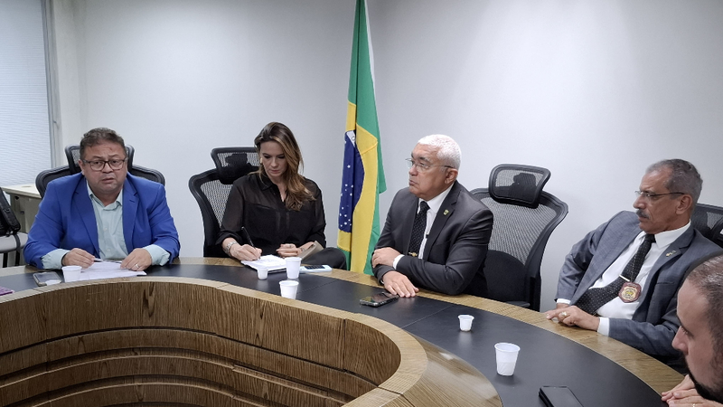 Coletiva de imprensa foi realizada na Secretaria da Segurança Pública e da Defesa Social (SESED) - SESED/RN