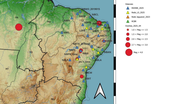 Pará, Rio Grande do Norte, Pernambuco e Bahia registraram tremores de terra durante o mês de abril - LabSis/UFRN