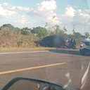 A colisão envolveu um Fiat Siena, onde estava o taxista, e um Jeep Renegade - Redes Sociais
