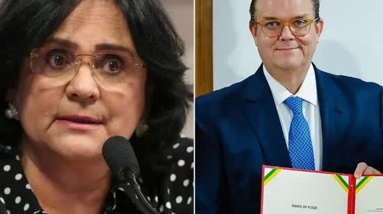 A senadora Damares Alves e o deputado Sóstenes Cavalcante pedem investigação e afastamento cautelar do novo ministro. - Divulgação