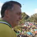 Jair Bolsonaro comparece na manifestação pela anistia - Reprodução/Veja