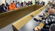 Reunião foi realizada na Secretaria da Segurança Pública e da Defesa Social - Pedro Santiago/SESED-RN