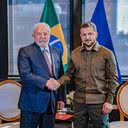 Lula e Zelensky - Divulgação/Ricardo Stuckert-PR