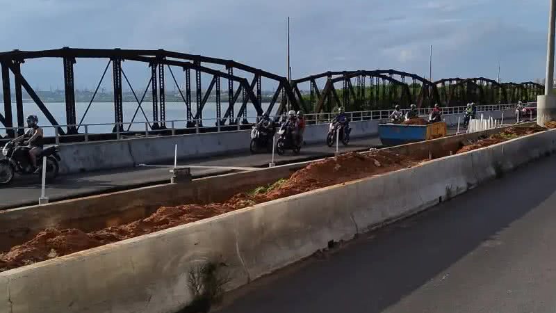 As obras visam garantir a segurança viária e o funcionamento adequado da Ponte de Igapó, importante ligação com a zona Norte. - Divulgação