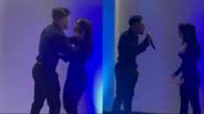Durante a festa, o bombeiro revelou a infidelidade da esposa, transformando a celebração em um momento de tensão e drama. - Divulgação