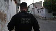 Após ações, os policiais localizaram o suspeito, que havia fugido do local do crime - Divulgação/Polícia Civil do RN