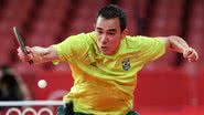 O brasileiro Hugo Calderano conquista a medalha de prata no Mundial de Tênis de Mesa, um feito inédito para o Brasil na competição. - Divulgação