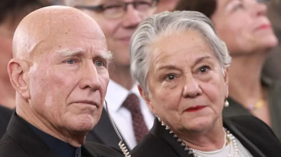 Sebastião Salgado e Lélia em foto de 2019 - Imagem: Daniel ROLAND / AFP