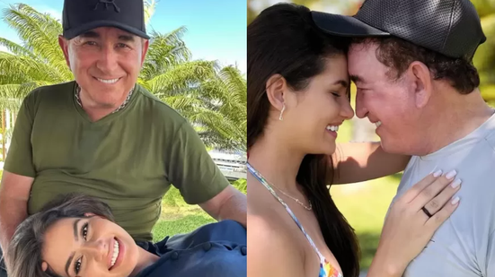 Amado Batista e Calita Franciele se casaram em março - Imagem: Reprodução/Instagram