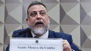 O ex-diretor da Abin Saulo Moura da Cunha presta depoimento na CPI do 8 de Janeiro - Reprodução/Internet