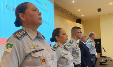 A aula inaugural do curso contou com a presença de líderes da segurança pública e uma palestra sobre ética e cidadania - Reprodução Assessoria