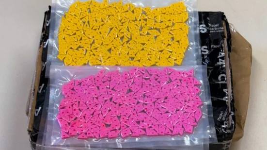 Durante uma operação de rotina, a Receita Federal encontrou ecstasy escondido em encomenda vinda do Rio de Janeiro para Natal. - Divulgação
