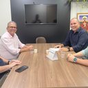 Deputado Hermano Morais; Williman Oliveira, presidente da APER; Diego Mendonça, assessor jurídico da APER; e Wagner Godzicki, assessor do deputado - Reprodução Assessoria