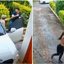 Câmeras de segurança registraram o momento em que a influenciadora corre para se salvar de seu captor no motel. - Divulgação