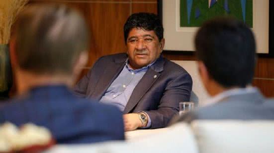 Ednaldo Rodrigues, presidente da CBF, durante reunião em 22 de agosto de 2024 - Rafael Ribeiro/CBF