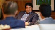 Ednaldo Rodrigues, presidente da CBF, durante reunião em 22 de agosto de 2024 - Rafael Ribeiro/CBF