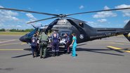 Transporte aéreo de urgência para menino com má-formação - Divulgação/CIOPAER
