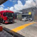 Corpo de Bombeiros monitora a área para garantir a segurança após o incêndio - Divulgação