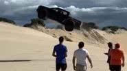 A região é popular entre turistas e praticantes de esportes off-road, levando a preocupações com a segurança nas dunas. - Reprodução/Redes Sociais