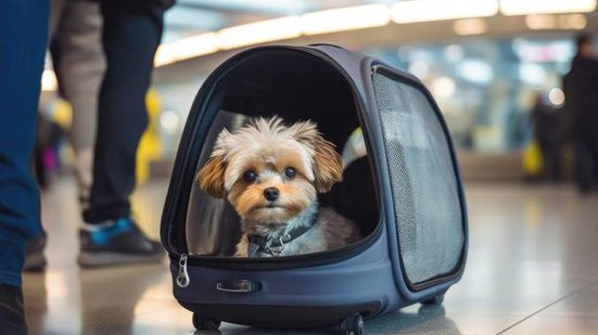A proposta inclui a possibilidade de transporte na cabine e define a responsabilidade das empresas em casos de lesão ou morte dos animais. - Divulgação