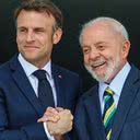 Macron e Lula - Fabio Charles Pozzebom/Agência Brasil