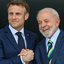 Macron e Lula - Fabio Charles Pozzebom/Agência Brasil