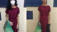 Durante o horário de visitas, um detento tentou escapar usando peruca e roupas femininas, mas foi rapidamente descoberto. - Divulgação