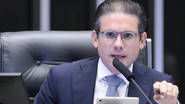 O presidente da Câmara dos Deputados, Hugo Motta (Republicanos-PB), durante sessão no plenário - Foto: Bruno Spada/Câmara dos Deputados