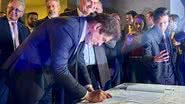 Evento foi prestigiado por figuras como Ciro Nogueira e Arthur Lira, refletindo a relevância de Faria na política nacional. - Divulgação