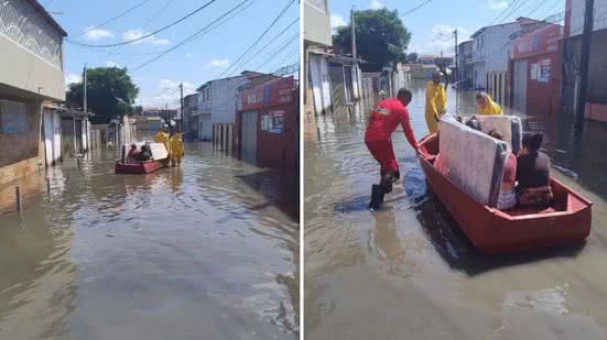 Bombeiros orientam a população sobre como agir em casos de emergência, como alagamentos e deslizamentos de terra. - Divulgação