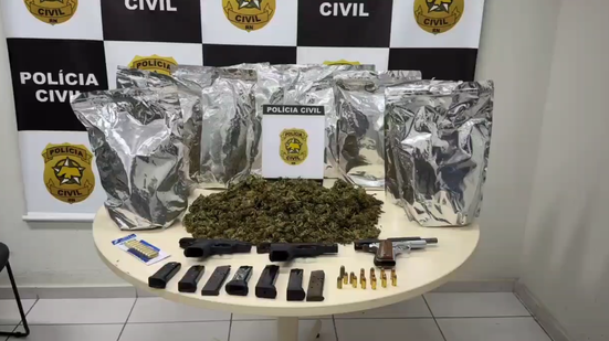 Material apreendido pela polícia durante a operação - Divulgação/Polícia Civil do RN