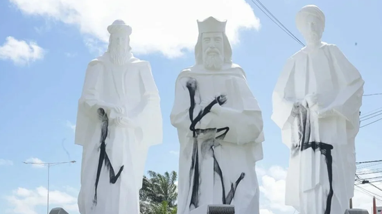O monumento tem como objetivo homenagear os co-padroeiros de Natal - Divulgação/SEMSUR
