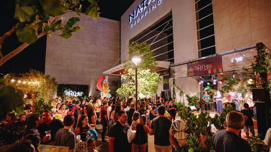 Alpendre, espaço localizado na área externa do shopping - Brunno Martins/Divulgação Natal Shopping