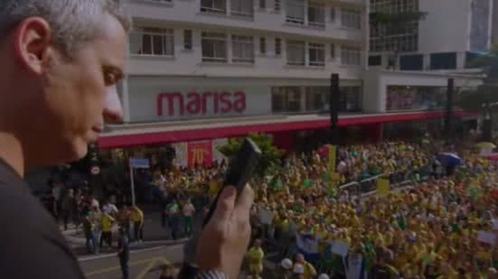 O evento, organizado por Silas Malafaia, contou com a presença de governadores e parlamentares de direita em apoio ao ex-presidente - Reprodução