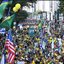 O evento ocorreu na Avenida Paulista, com forte esquema de segurança e sem registros de confrontos, liberando a via no início da noite - Reprodução