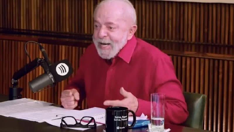 Durante podcast, Lula faz comparação entre a situação do Brasil e a destruição na Faixa de Gaza, destacando o legado de Bolsonaro. - Reprodução/Spotify