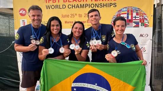 Atletas do RN fazem bonito no Mundial de Beach Tênis e conquistam 12 medalhas - Reprodução