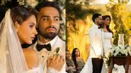 [VÍDEO] Sarah Beatriz canta no próprio casamento com o jogador Calebe - Reprodução