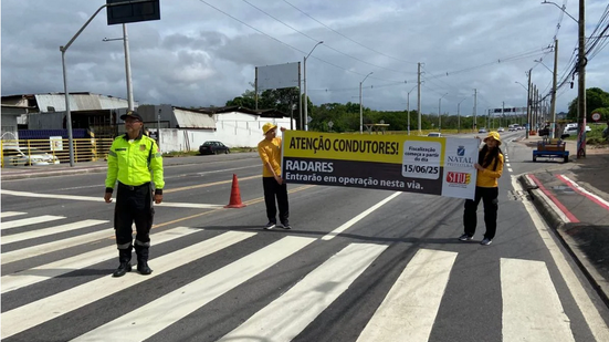 STTU lança campanha educativa sobre limites de velocidade na Av. Felizardo Moura - STTU