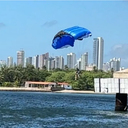 O voo que parou o RN: salto inédito agita a Ponte Newton Navarro - Reprodução
