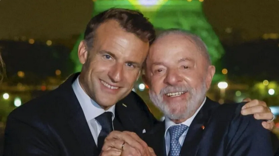 Lula e Macron são homenageados pela Embaixada da França no Dia dos Namorados - Reprodução