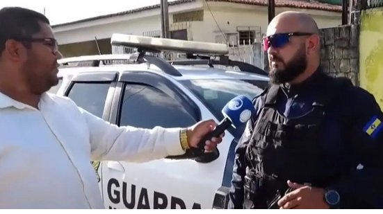 Após relatar prisão em TV, guarda municipal é punido com suspensão - Reprodução