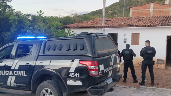 A operação contou com o apoio da 56ª Delegacia de Polícia (Portalegre), 8ª Delegacia Regional de Polícia (Alexandria) e da Polícia Militar do Rio Grande do Norte - Divulgação/Polícia Civil do RN