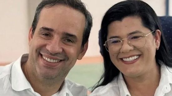 Após ser citada pela governadora Fátima Bezerra, Marianna e Cadu Xavier se reuniram para discutir a chapa para o Governo do RN. - Divulgação