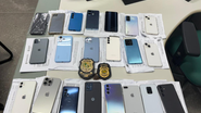Aparelhos recuperados pela Polícia Civil - Divulgação/Polícia Civil do RN