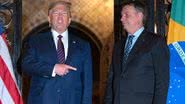 Trump expressa solidariedade a Bolsonaro e critica ataques à liberdade de expressão em ambos os países, pedindo mudanças no Brasil. - Divulgação