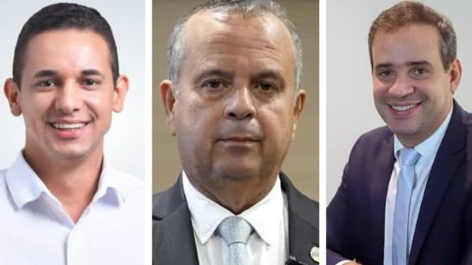 Levantamento da Consult mostra Marinho na frente, Alysson em segundo, com Cadu Xavier em terceiro lugar com apenas 5,3% dos votos. - Divulgação