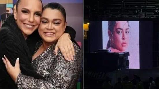 Com lágrimas nos olhos, Ivete Sangalo pede aos fãs que batam leque em homenagem a Preta Gil, destacando sua importância em sua vida. - Divulgação