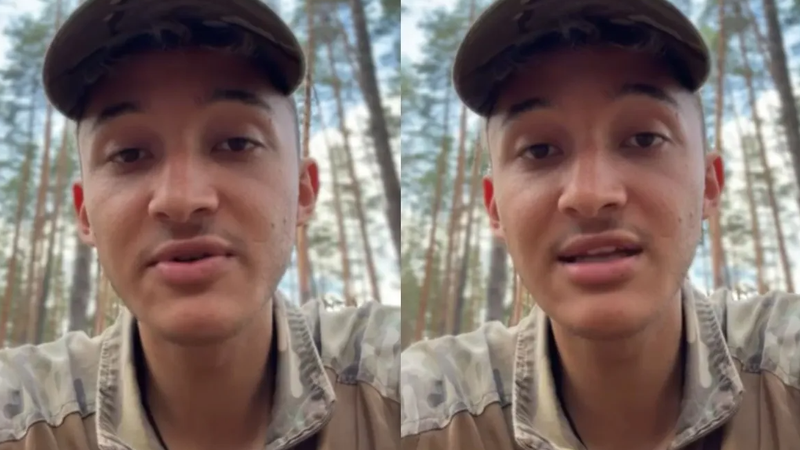 De acordo com o Lucas, disseram que seria necessário um novo treinamento, mas ao chegar, percebeu que seria preparado para o combate - Reprodução/Redes sociais